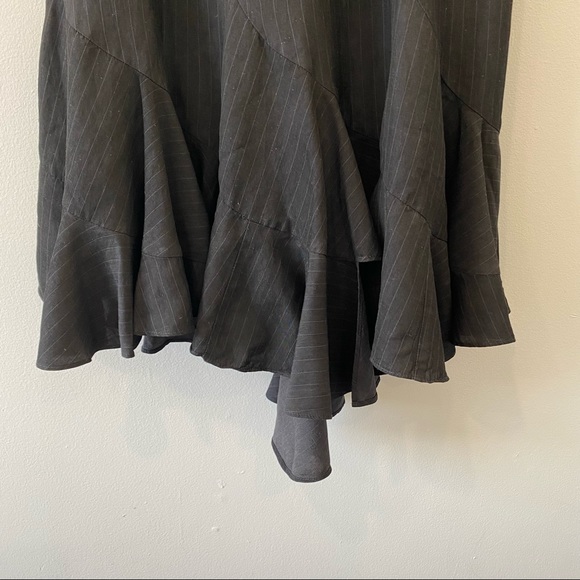 LOUBEN Ruffled Pinstripe Skirt - Picture 6 of 7